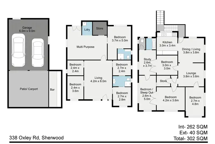 Floorplan of Homely house listing, 338 Oxley Road, Sherwood QLD 4075