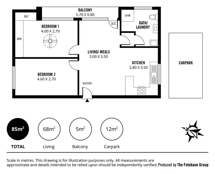 Floorplan of Homely unit listing, 7/333 Fullarton Road, Parkside SA 5063