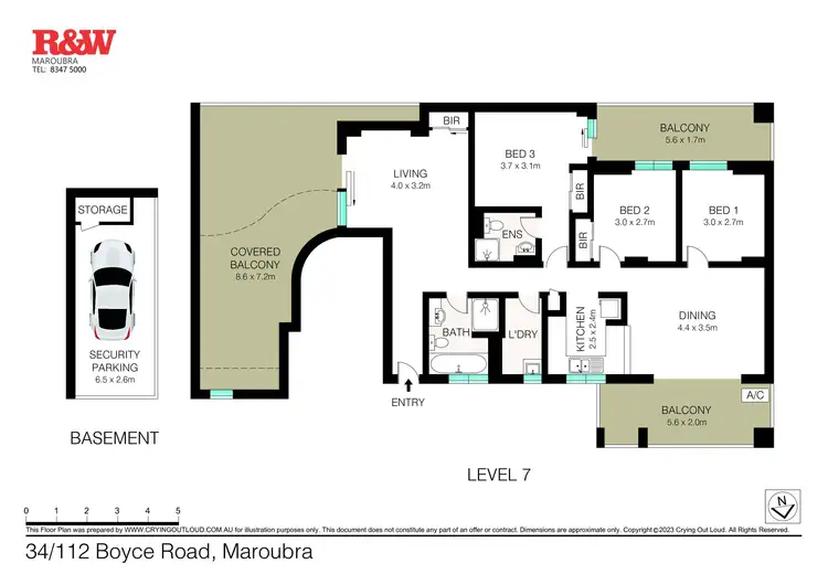Floorplan of Homely apartment listing, 34/112-114 Boyce Road, Maroubra NSW 2035