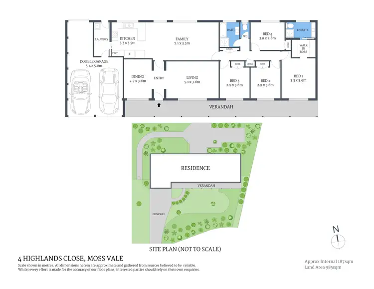 Floorplan of Homely house listing, 4 Highlands Close, Moss Vale NSW 2577