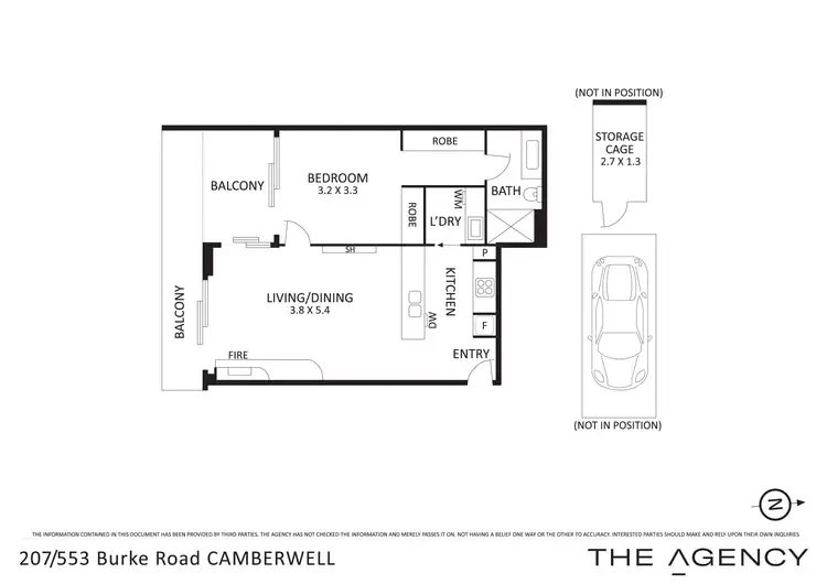 Floorplan of Homely apartment listing, 207/553 Burke Road, Camberwell VIC 3124