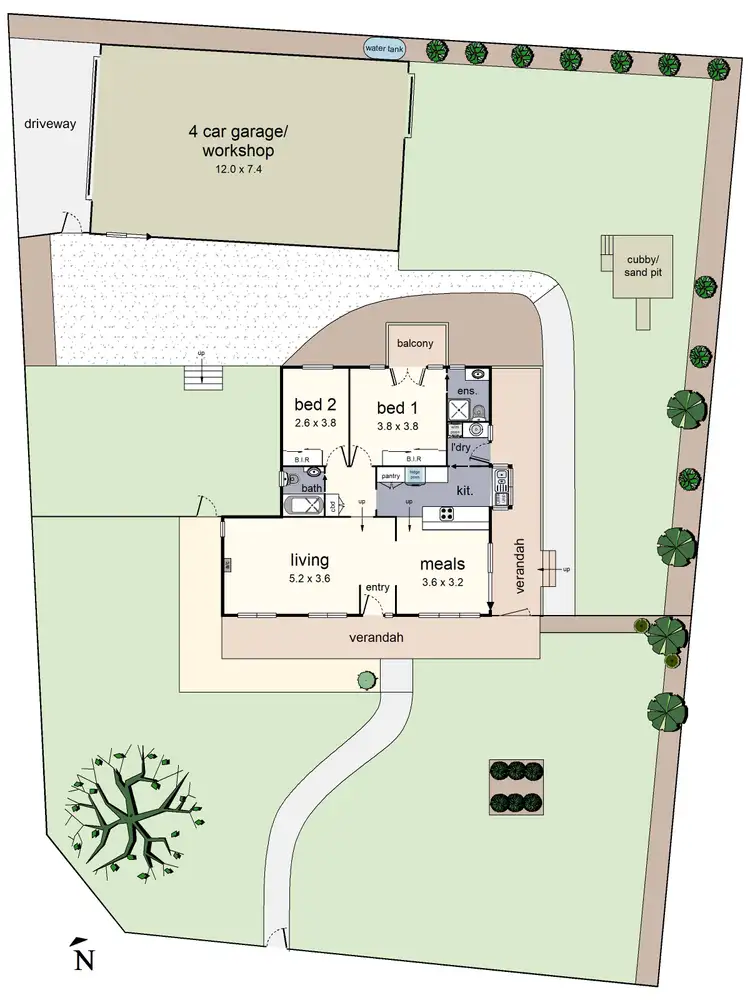 Floorplan of Homely house listing, 57 Fernhill Road, Mount Evelyn VIC 3796