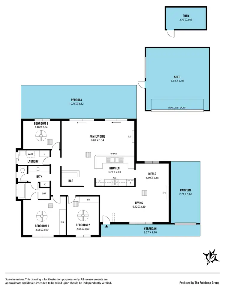 Floorplan of Homely house listing, 6 Fredrick Drive, Woodcroft SA 5162