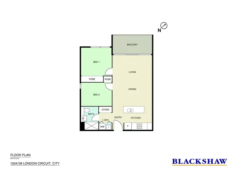 Floorplan of Homely apartment listing, 1204/39 London Circuit, City ACT 2601