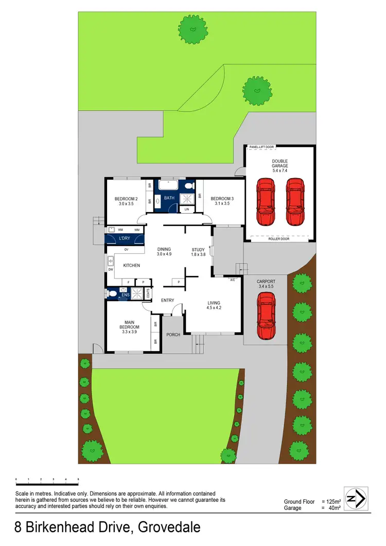 Floorplan of Homely house listing, 8 Birkenhead Drive, Grovedale VIC 3216