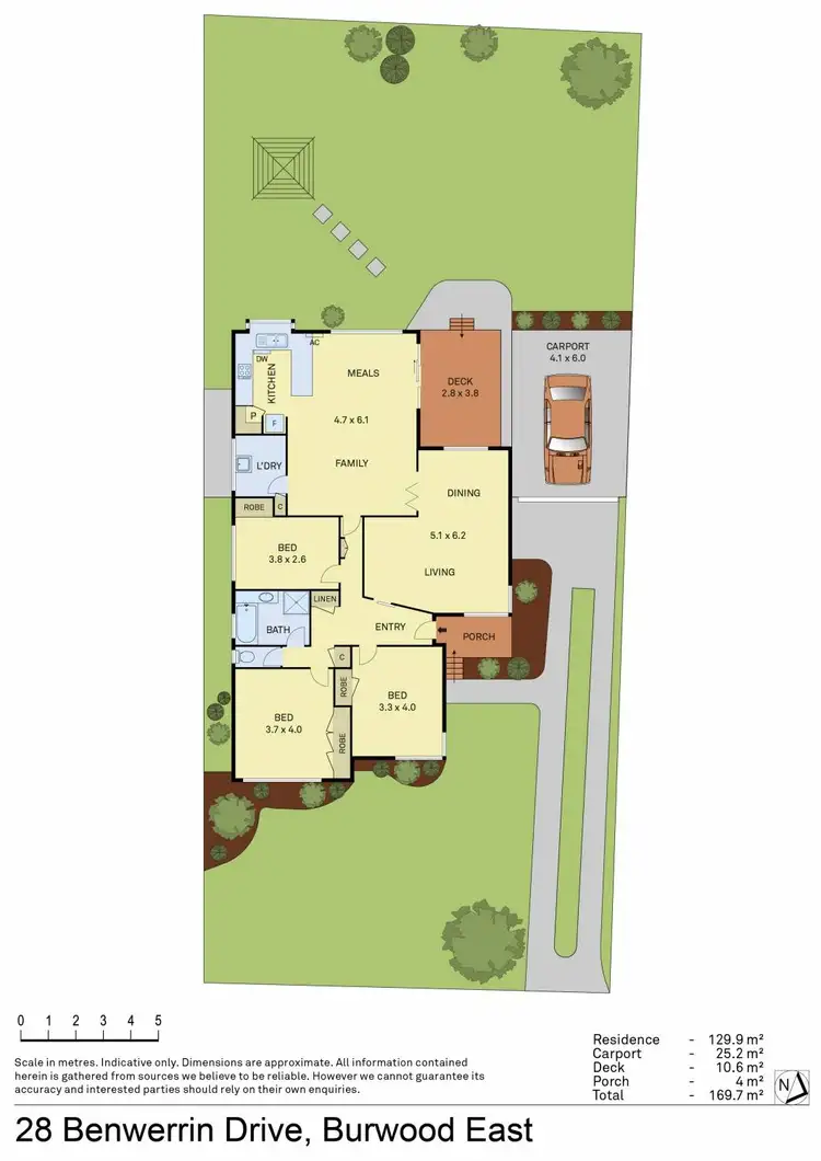 Floorplan of Homely house listing, 28 Benwerrin Drive, Burwood East VIC 3151