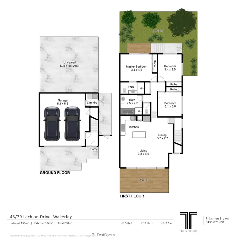Floorplan of Homely townhouse listing, 43/29 Lachlan Drive, Wakerley QLD 4154