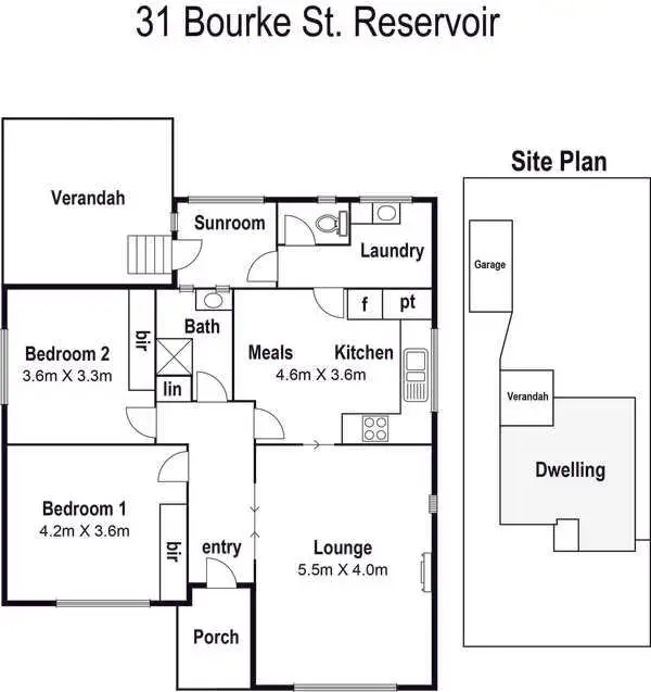 Floorplan of Homely house listing, 31 Bourke Street, Reservoir VIC 3073