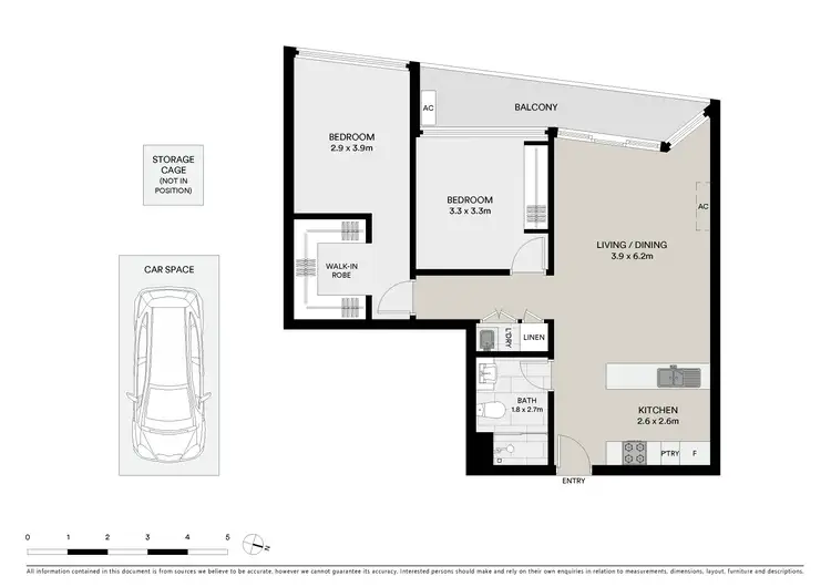 Floorplan of Homely apartment listing, 2210/3-5 St Kilda Road, St Kilda VIC 3182