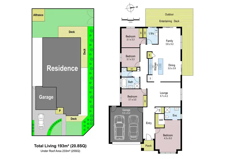 Floorplan of Homely house listing, 25 Tassell Drive, Warragul VIC 3820