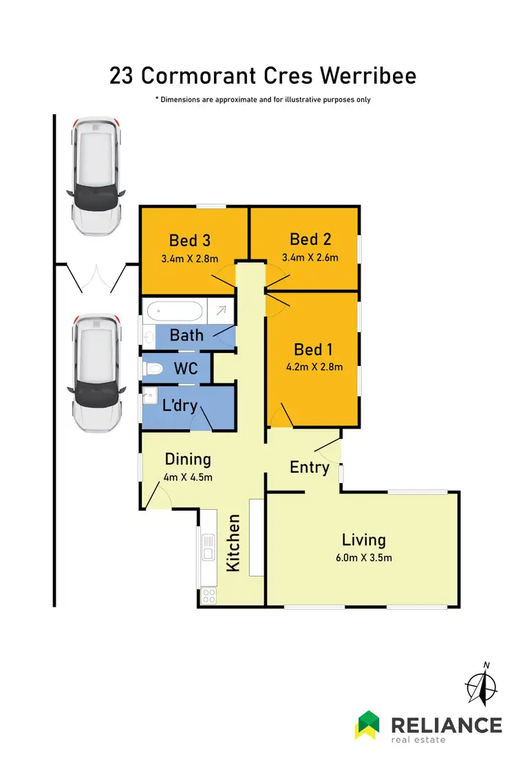 Floorplan of Homely house listing, 23 Cormorant Crescent, Werribee VIC 3030