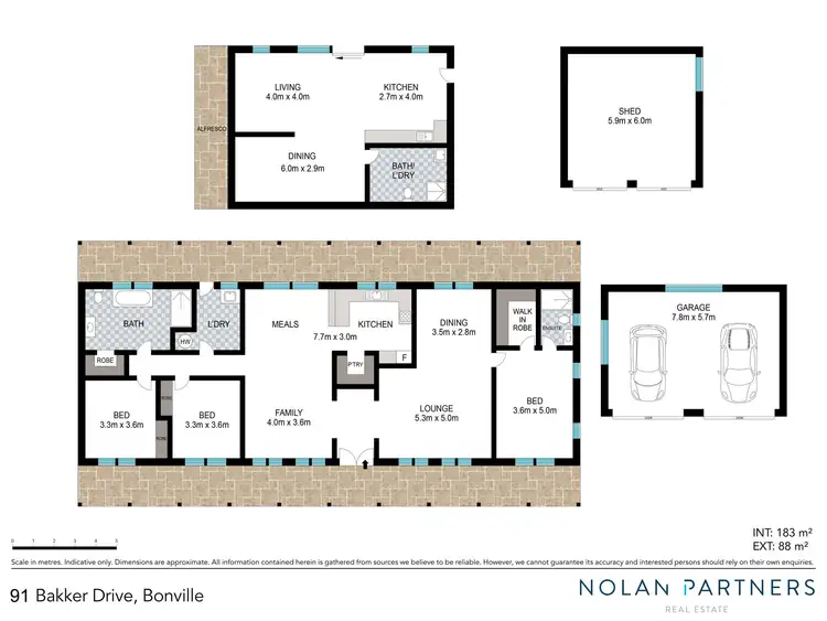 Floorplan of Homely house listing, 91 Bakker Drive, Bonville NSW 2450