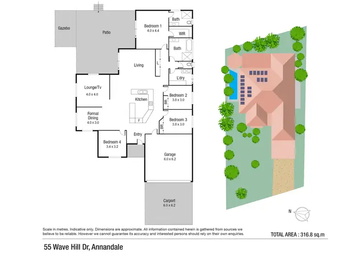 Floorplan of Homely house listing, 55 Wave Hill Drive, Annandale QLD 4814
