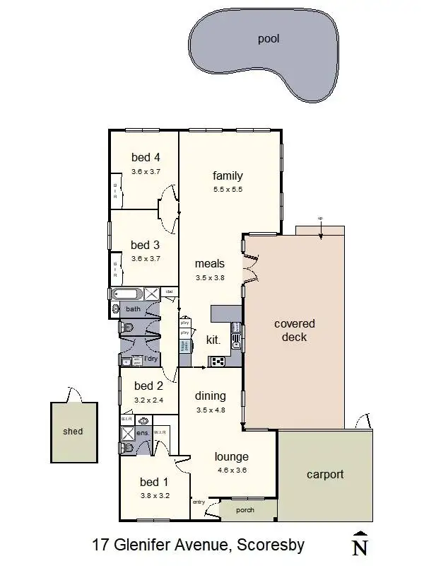 Floorplan of Homely house listing, 17 Glenifer Avenue, Scoresby VIC 3179