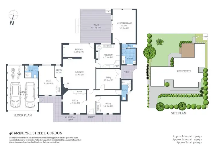 Floorplan of Homely house listing, 46 Mcintyre Street, Gordon NSW 2072