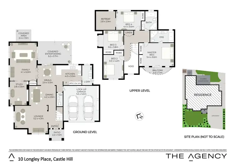Floorplan of Homely house listing, 10 Longley Place, Castle Hill NSW 2154