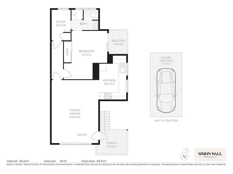 Floorplan of Homely unit listing, 4/13 Rowlands Street, Merewether NSW 2291
