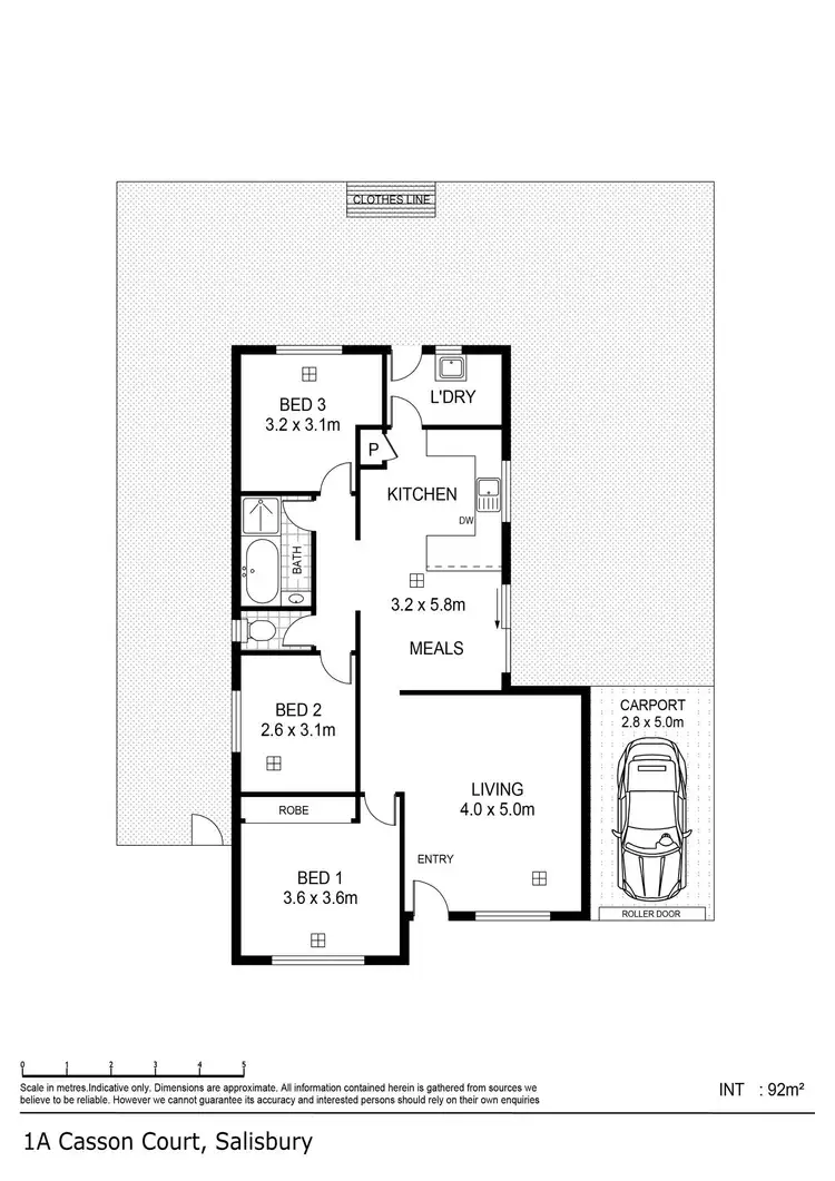 Floorplan of Homely house listing, 1a Casson Court, Salisbury SA 5108