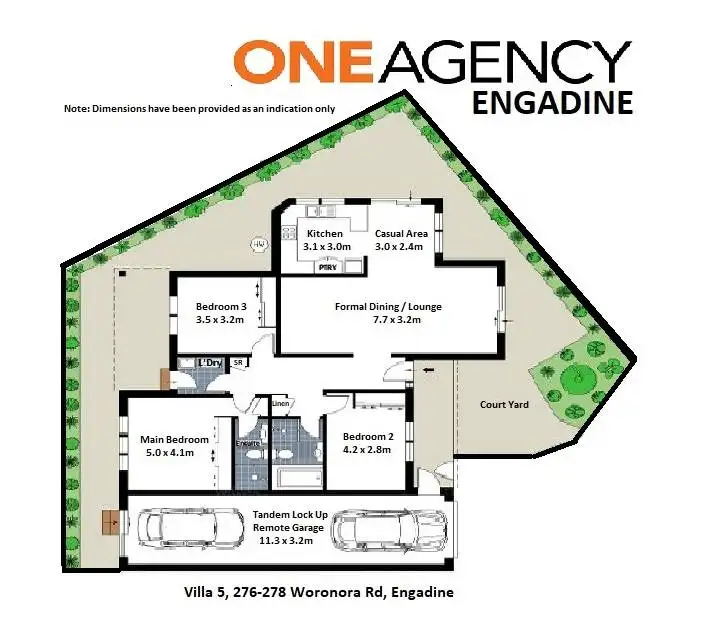 Floorplan of Homely villa listing, 5/276-278 Woronora Road, Engadine NSW 2233