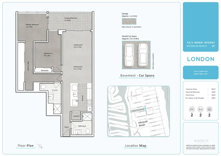 Floorplan of Homely apartment listing, 53/1 Bondi Avenue, Mermaid Beach QLD 4218