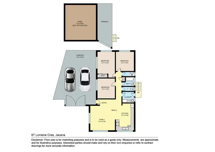 Floorplan of Homely house listing, 67 Lorraine Crescent, Jacana VIC 3047