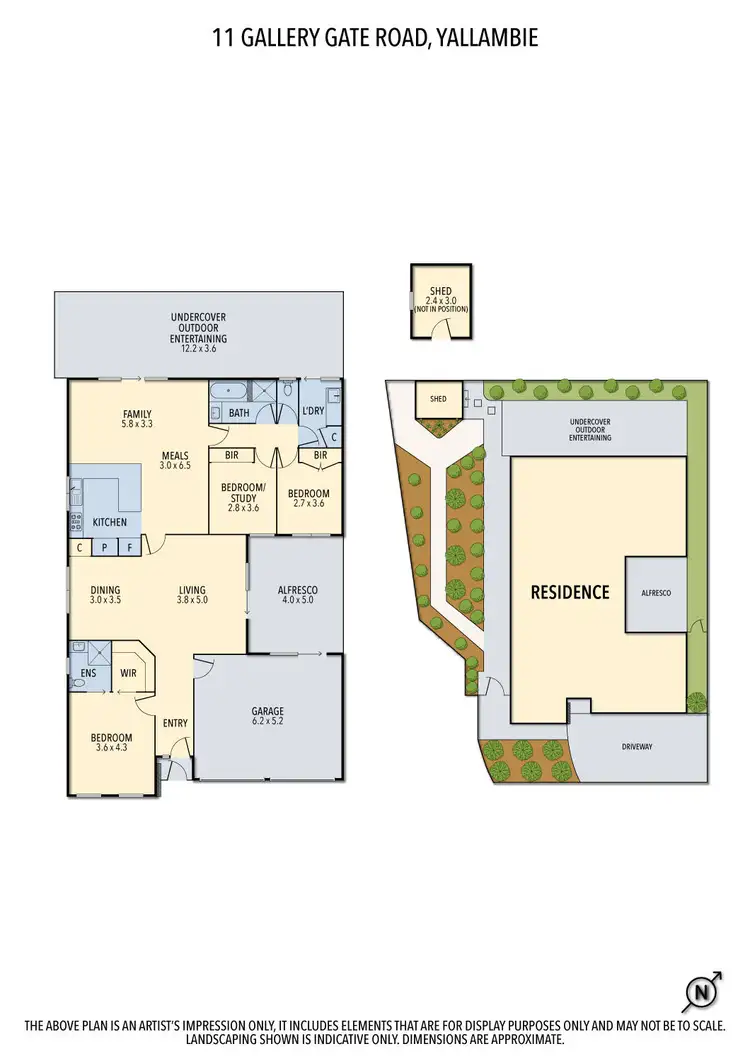 Floorplan of Homely house listing, 11 Gallery Gate Road, Yallambie VIC 3085