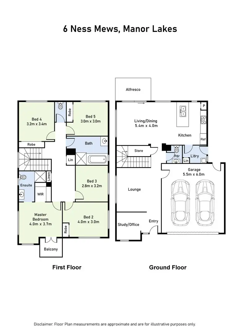 Floorplan of Homely house listing, 6 Ness Mews, Manor Lakes VIC 3024