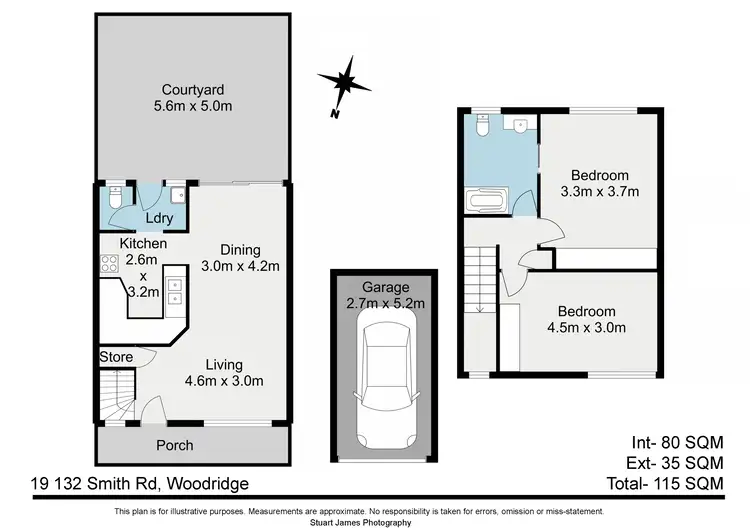 Floorplan of Homely townhouse listing, 19/132 Smith Road, Woodridge QLD 4114