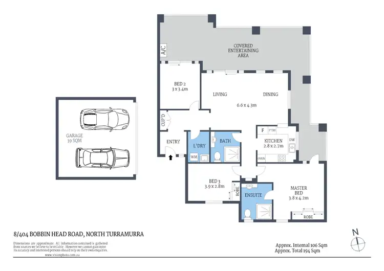 Floorplan of Homely apartment listing, 8/404 Bobbin Head Road, Turramurra NSW 2074