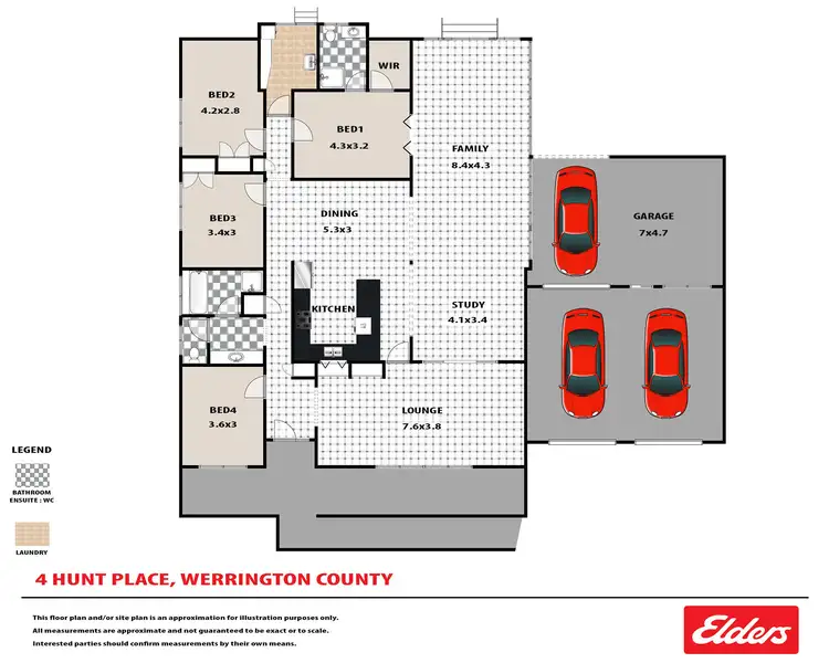 Floorplan of Homely house listing, 4 Hunt Place, Werrington County NSW 2747