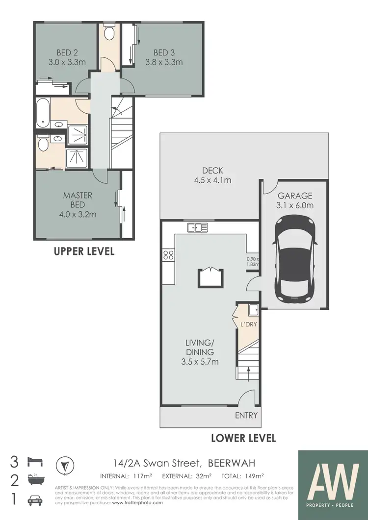 Floorplan of Homely unit listing, 14/2A Swan Street, Beerwah QLD 4519