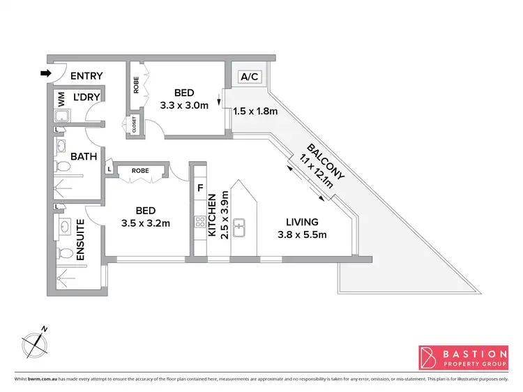 Floorplan of Homely apartment listing, 211/100 Swain Street, Gungahlin ACT 2912
