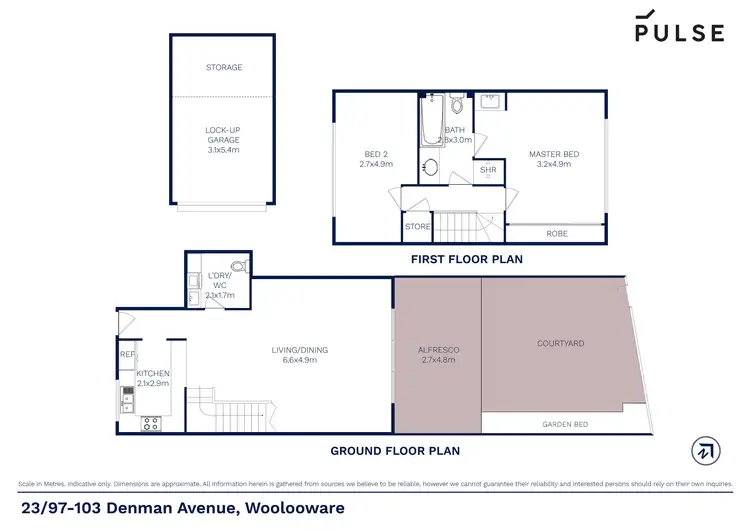 Floorplan of Homely townhouse listing, 23/97 Denman Avenue, Woolooware NSW 2230