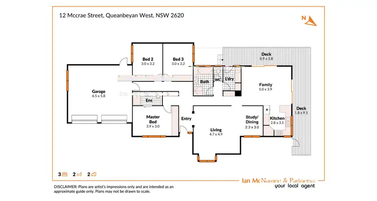Floorplan of Homely house listing, 12 McCrae Street, Queanbeyan West NSW 2620