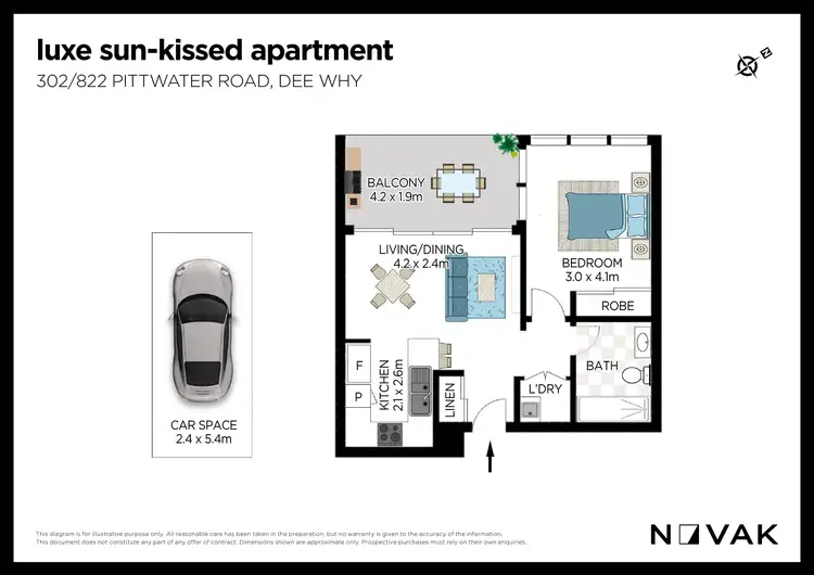 Floorplan of Homely apartment listing, 302/822 Pittwater Road, Dee Why NSW 2099