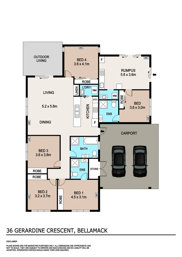 Floorplan of Homely house listing, 36 Gerardine Crescent, Bellamack NT 832