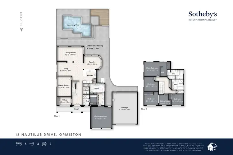 Floorplan of Homely house listing, 18 Nautilus Drive, Raby Bay QLD 4163