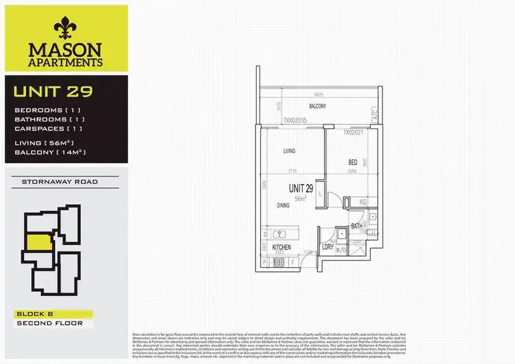 Floorplan of Homely apartment listing, 29/9 Stornaway Road, Queanbeyan NSW 2620