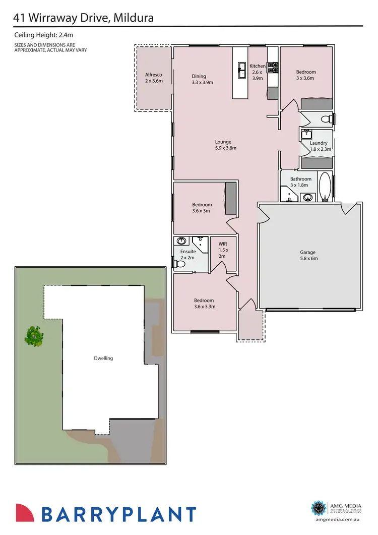 Floorplan of Homely house listing, 41 Wirraway Drive, Mildura VIC 3500