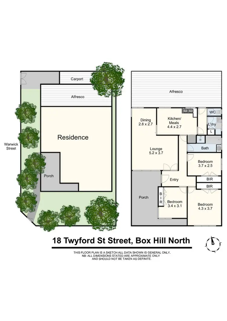 Floorplan of Homely house listing, 18 Twyford Street, Box Hill North VIC 3129