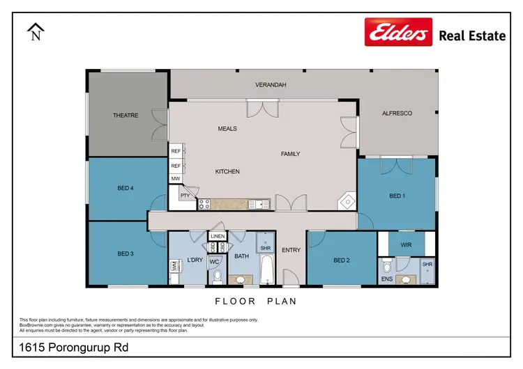 Floorplan of Homely house listing, 1615 Porongurup Road, Porongurup WA 6324