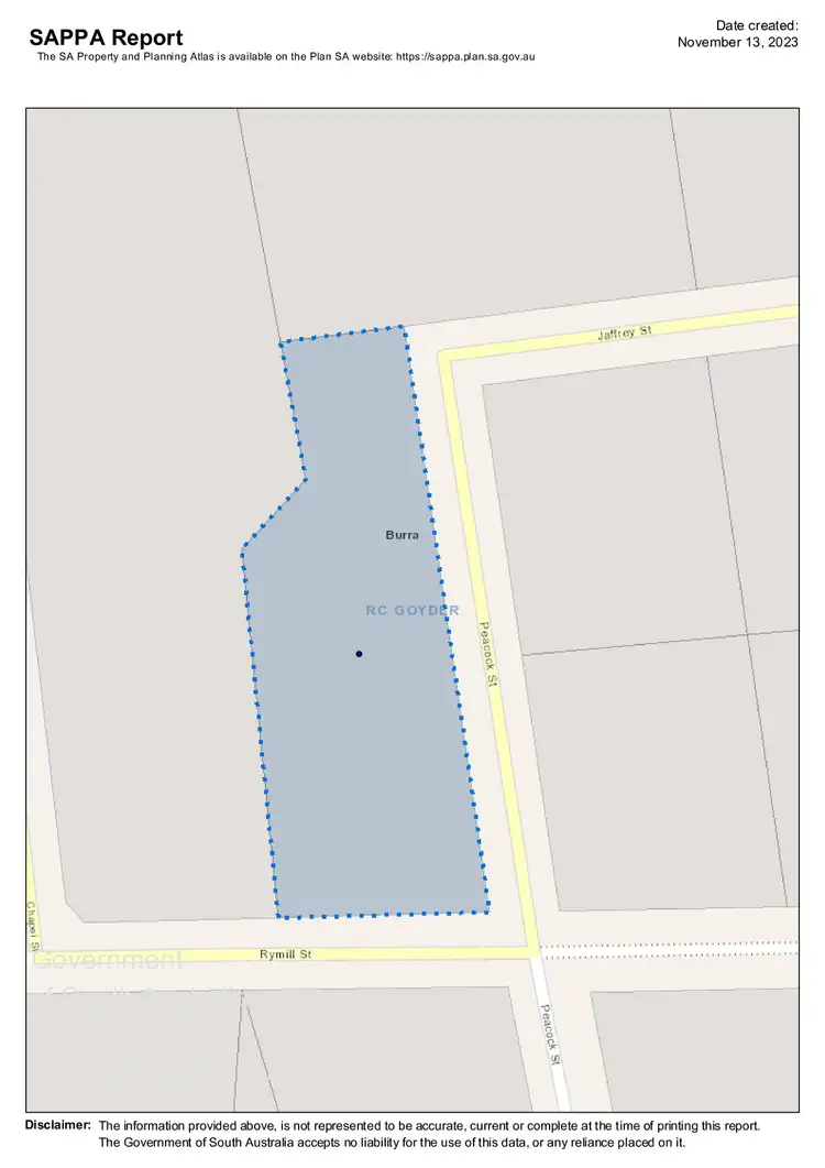 Floorplan of Homely land listing, Lot 5 Peacock Street, Burra SA 5417