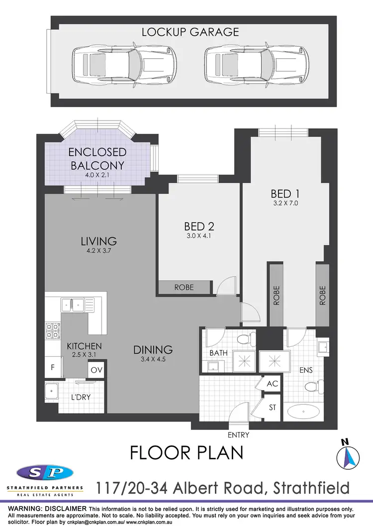 Floorplan of Homely apartment listing, 117/20-34 Albert Road, Strathfield NSW 2135