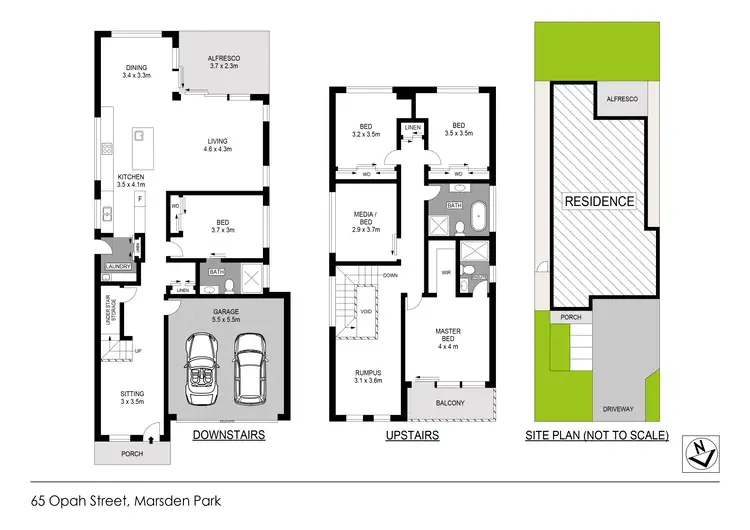 Floorplan of Homely house listing, 65 Opah Street, Marsden Park NSW 2765