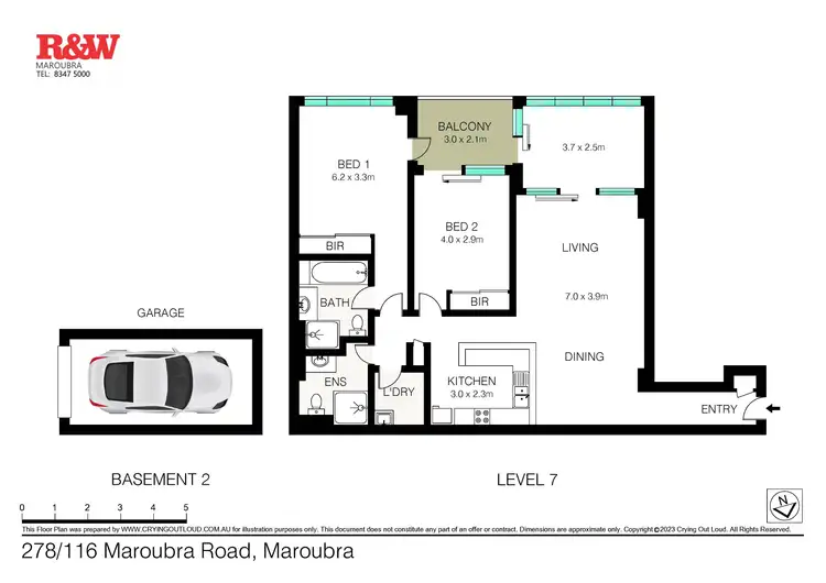 Floorplan of Homely apartment listing, 278/116-132 Maroubra Road, Maroubra NSW 2035