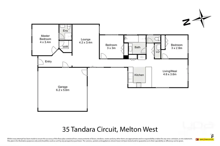 Floorplan of Homely house listing, 35 Tandara Circuit, Melton West VIC 3337