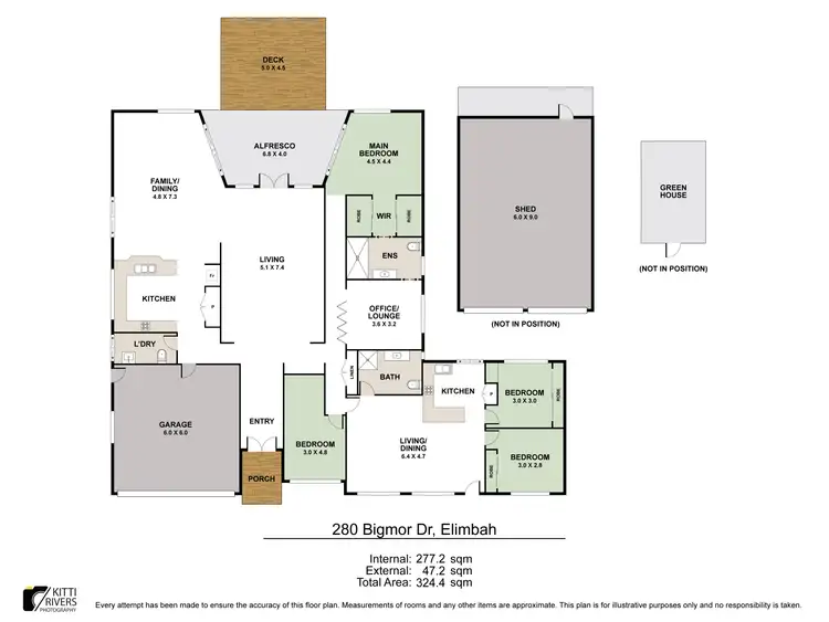 Floorplan of Homely house listing, 278-280 Bigmor Drive, Elimbah QLD 4516
