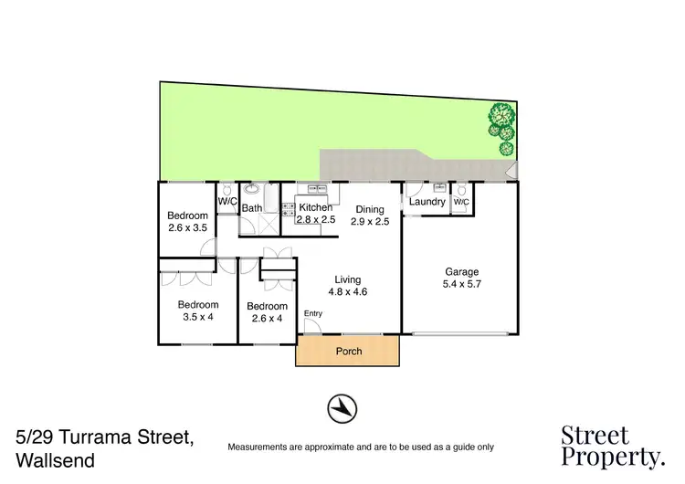 Floorplan of Homely villa listing, 5/29 Turrama Street, Wallsend NSW 2287