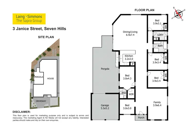 Floorplan of Homely house listing, 3 Janice Street, Seven Hills NSW 2147