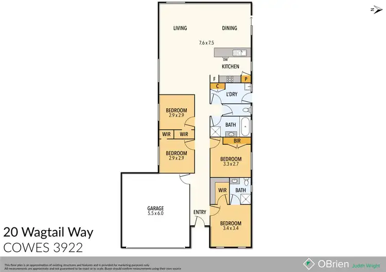 Floorplan of Homely house listing, 20 Wagtail Way, Cowes VIC 3922